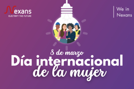 Cover morada día internacional de la mujer Nexans Iberia
