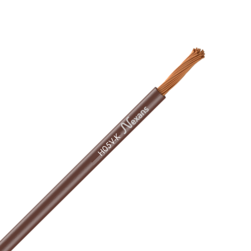 Nexans PASSEO H05V-K, 1x1mm², Marrón, R200