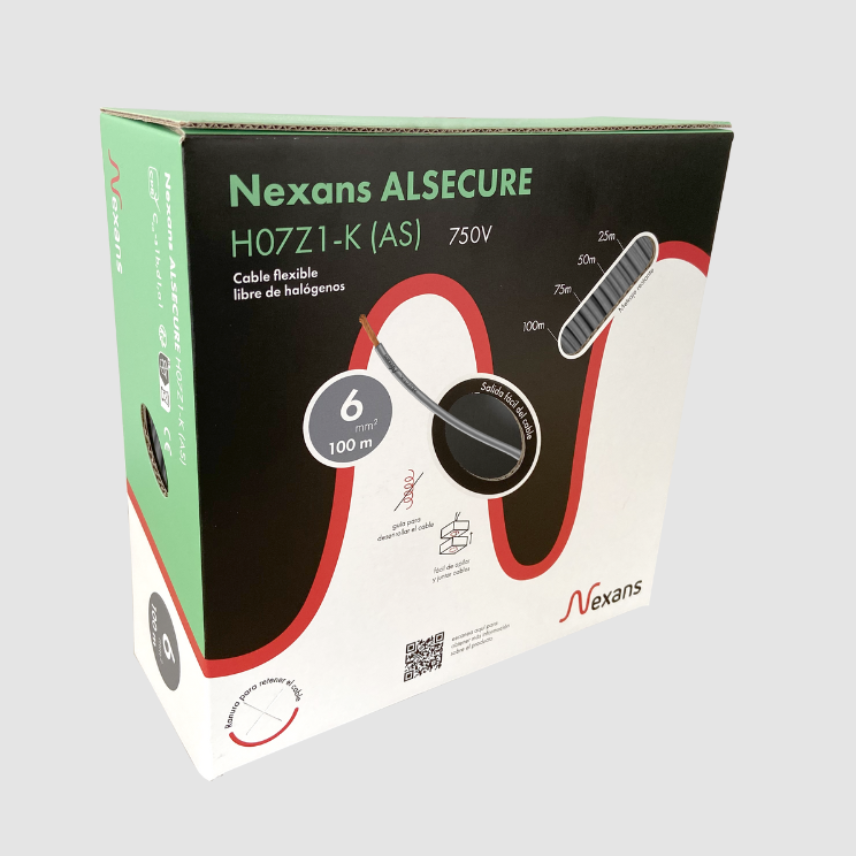 Nexans H07Z1-K Easybox 1x6 Grey 100m