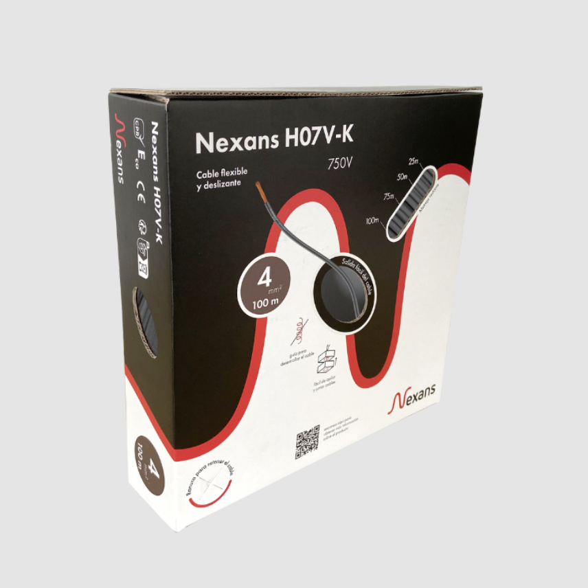 Nexans H07V-K Easybox 1x4 Black 100m