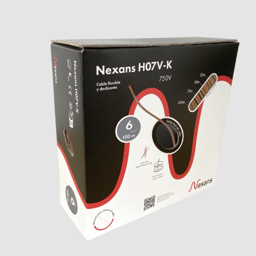 Nexans H07V-K Easybox 1x6Brown 100m