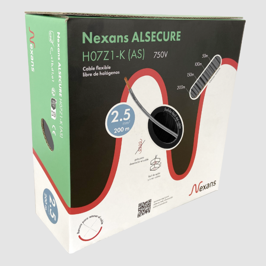 Nexans H07Z1-K Easybox 1x2.5 Gris 200m