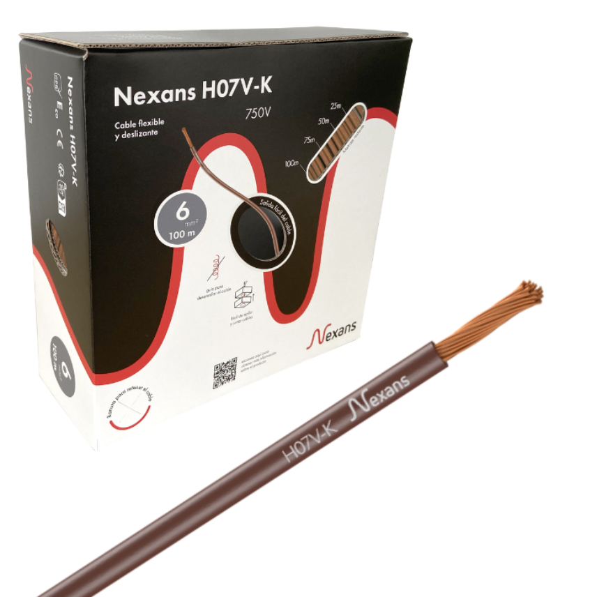 Nexans H07V-K Easybox 1x6Brown 100m