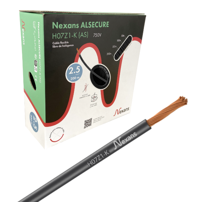 Nexans H07Z1-K Easybox 1x2.5 Black 200m