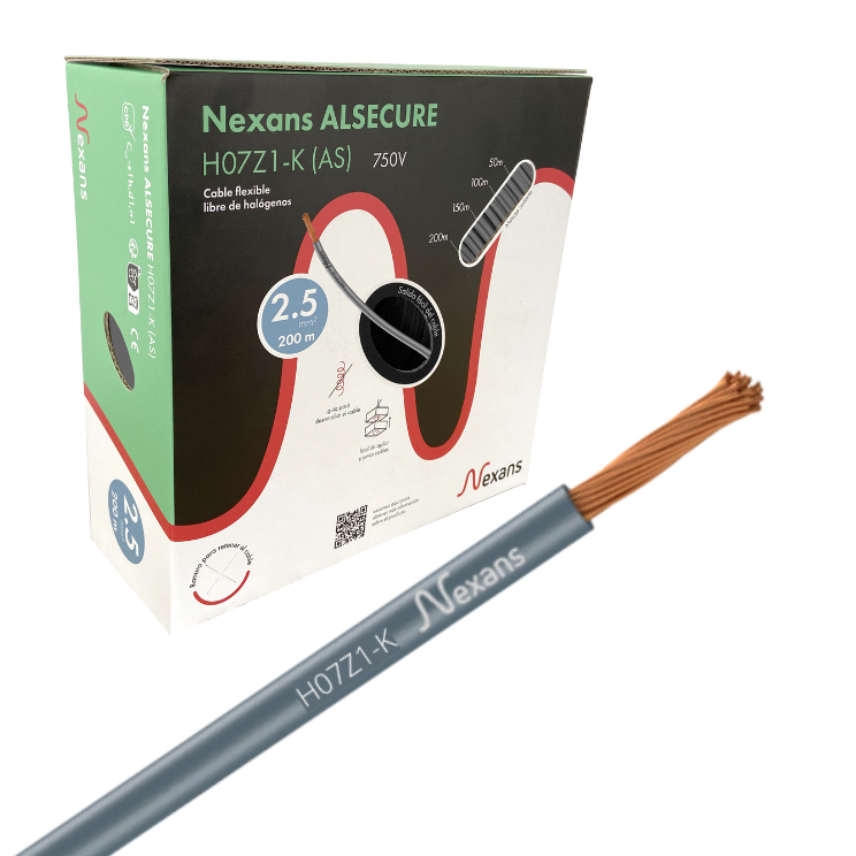 Nexans H07Z1-K Easybox 1x2.5 Grey 200m