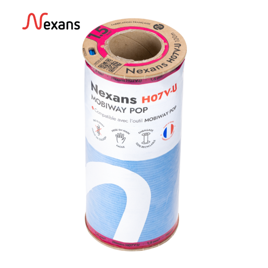 Nexans H07V-U MOBIWAY POP 1x1.5 azul R100