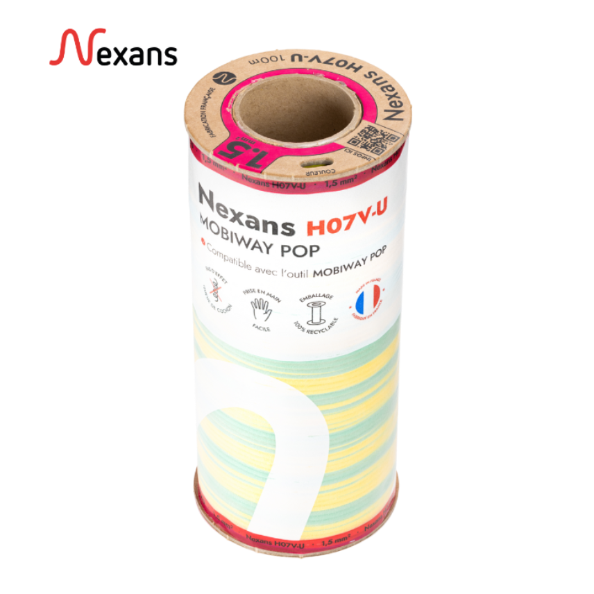 Nexans H07V-U MOBIWAY POP 1G1.5 amarillo/verde R100