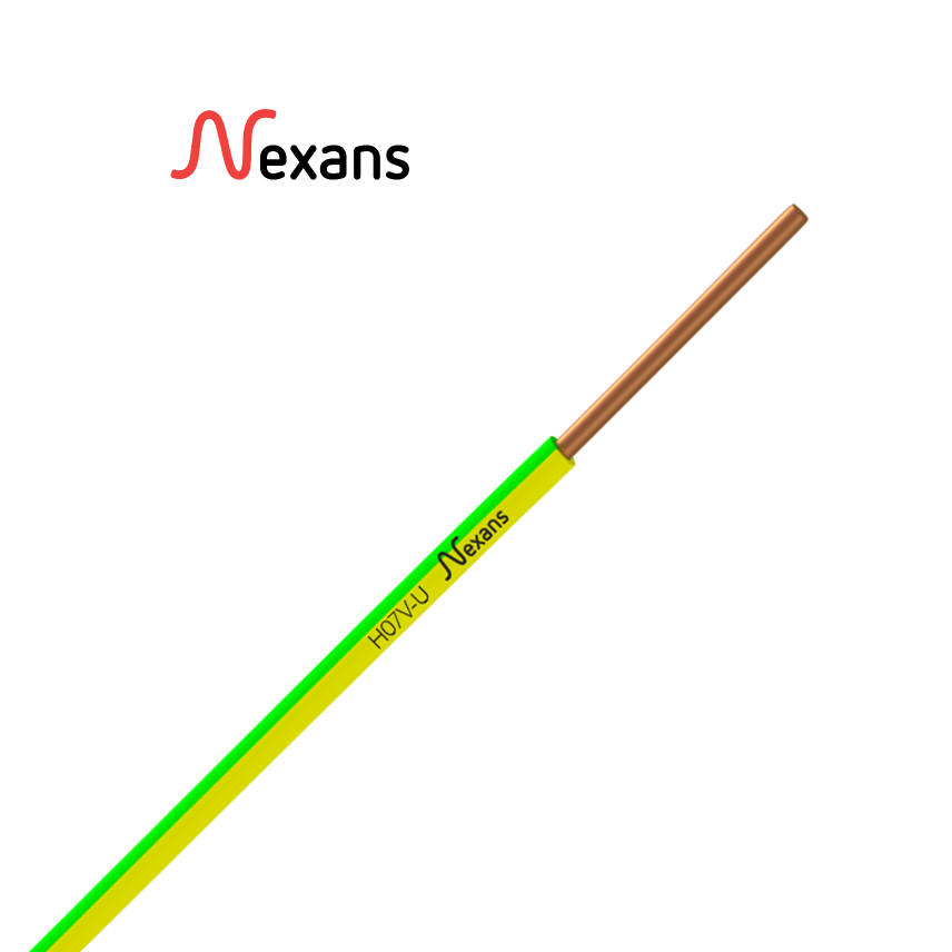 H07V-U PASSEO 1G1,5 mm² AMARILLO/VERDE R200