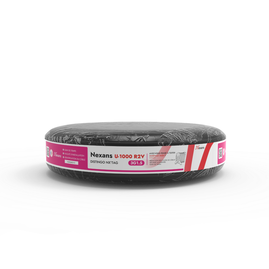 Nexans U-1000 R2V DISTINGO NX'TAG™ 3G1.5 R100m